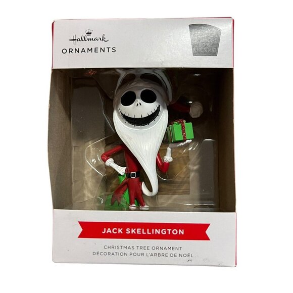 Hallmark Disney The Nightmare Before Christmas Jack Skellington Santa Ornament - Picture 1 of 8
